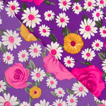 Crepe Rosas Margarida Fúcsia - Ribes y Casals