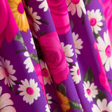 Crepe Rosas Margarida Fúcsia - Ribes y Casals