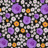 Crepe Rosas Margarida Mauve - Ribes y Casals