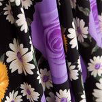 Crepe Rosas Margarida Mauve - Ribes y Casals