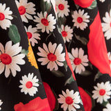 Crepe Rosas Margarida Vermelho - Ribes y Casals