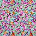 Crepe Poliéster Cretona Nita Turquesa - Ribes y Casals