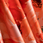 Tecido Fama Stretch Flor Pinceladas Salmão - Ribes y Casals