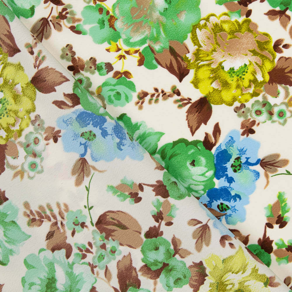 Crepe Poliéster Cretona Nita Verde - Ribes y Casals