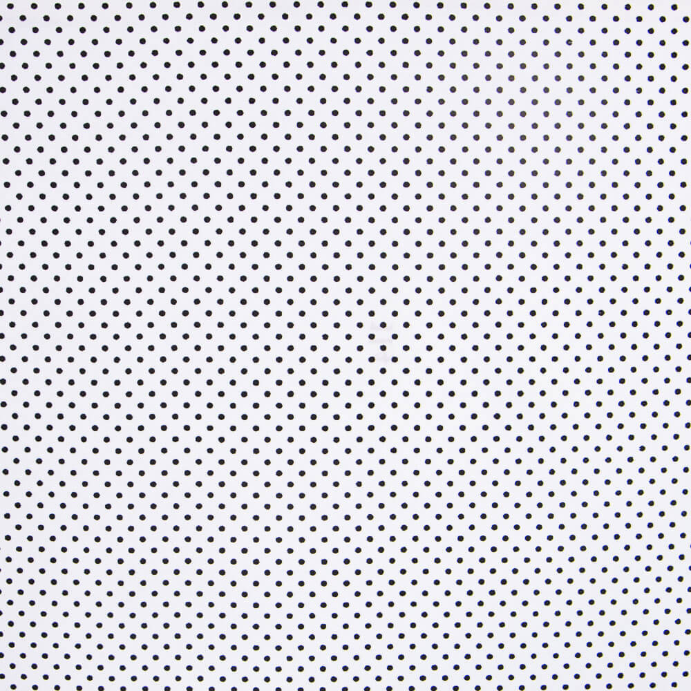 Crepe Mini Bolinhas Branco - Ribes y Casals