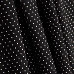 Gabardina Elástica Bolinhas 3mm Preto-Branco - Ribes y Casals