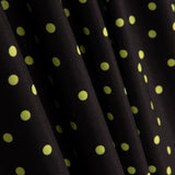 Gabardina Elástica Bolinhas Pistache - Ribes y Casals