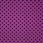 Gabardina Elástica Bolinhas 17mm Buganvília-Preto - Ribes y Casals