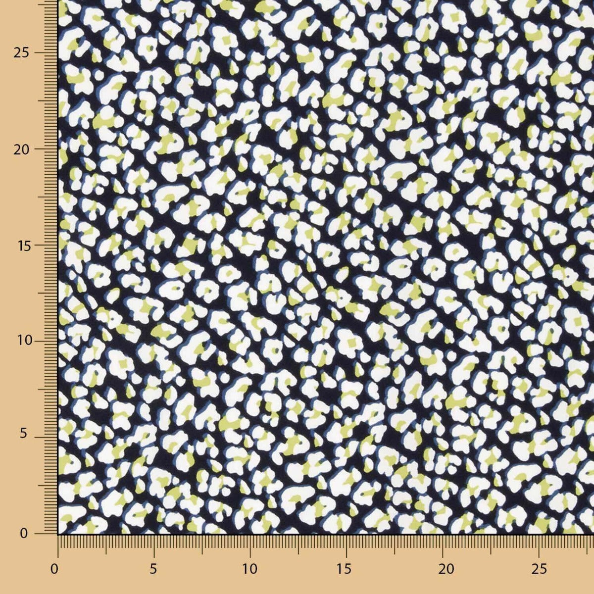 Crepe Poliéster Leopardo Lima - Ribes y Casals