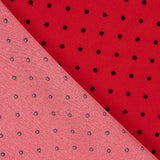 Gabardina Elástica Bolinhas 3mm Vermelho-Preto - Ribes y Casals