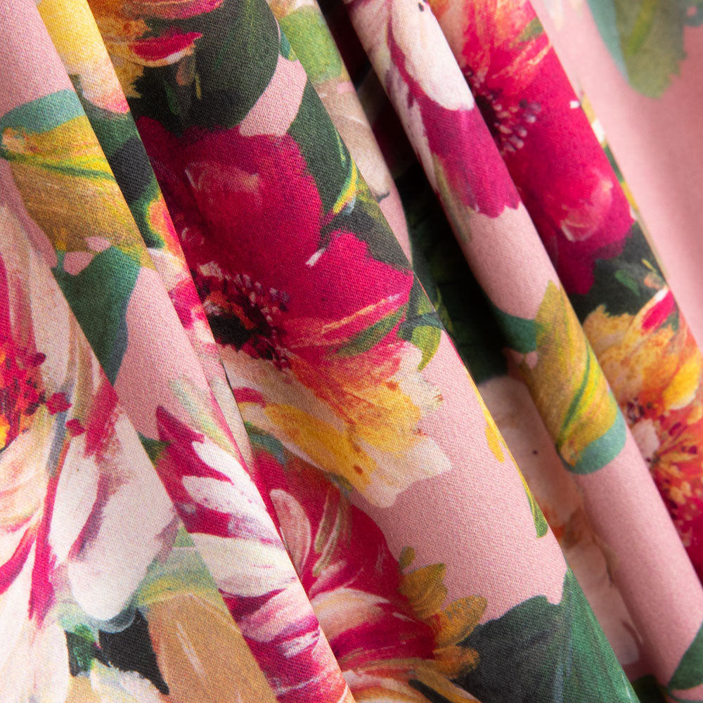 Fama Stretch Flores Rosa Maquiagem - Ribes y Casals