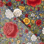 Crepe Poliéster Cretona Real Azul Escuro - Ribes y Casals