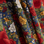 Crepe Poliéster Cretona Real Azul Escuro - Ribes y Casals