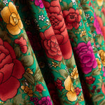 Crepe Poliéster Cretona Real Verde - Ribes y Casals