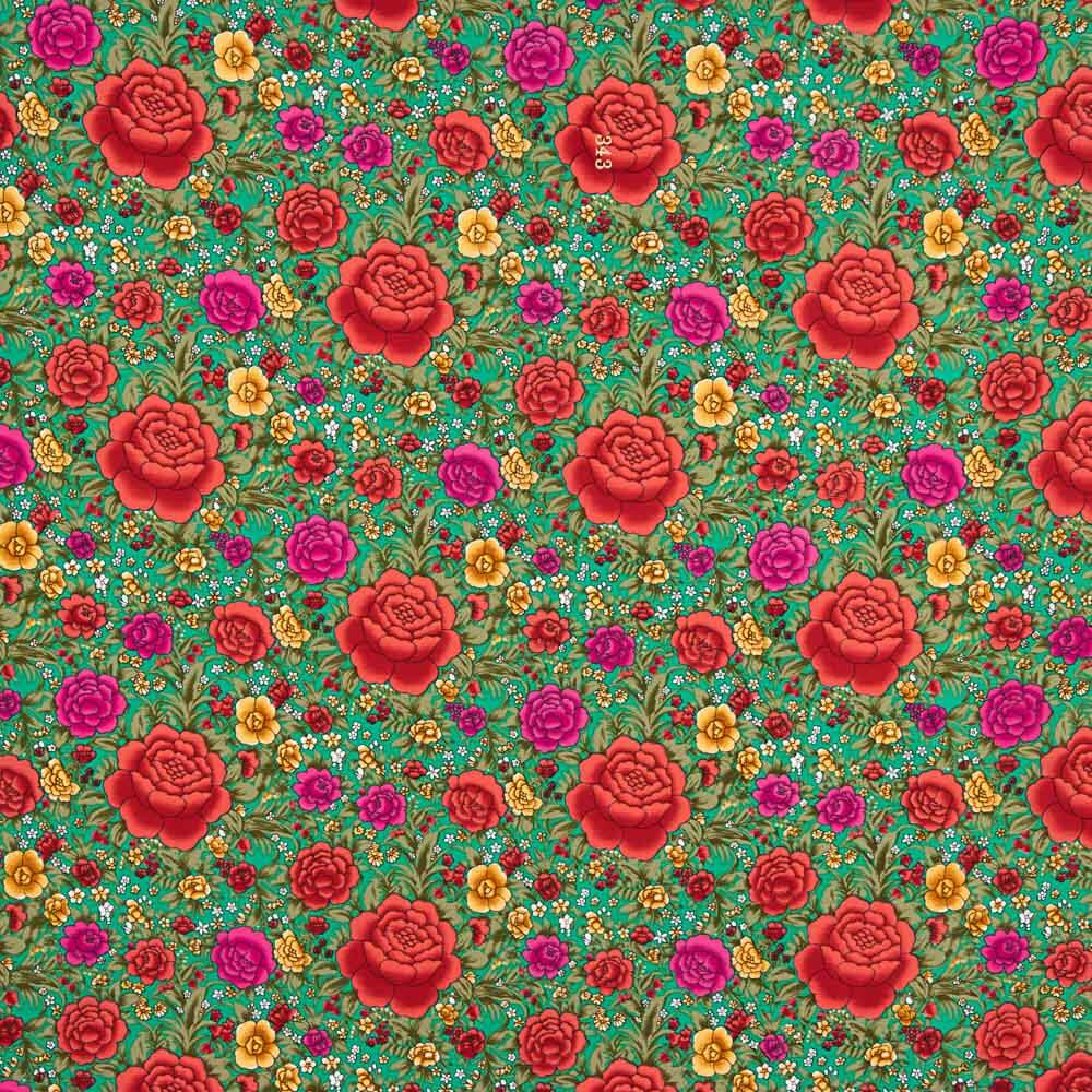 Crepe Poliéster Cretona Real Verde - Ribes y Casals