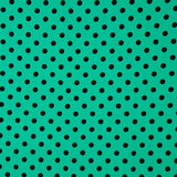 Gabardina Elástica Bolinhas 17mm Verde-Preto - Ribes y Casals