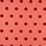 Fama Coral Bolinhas Flocked Red 30mm - Ribes y Casals