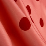 Fama Coral Bolinhas Flocked Red 30mm - Ribes y Casals