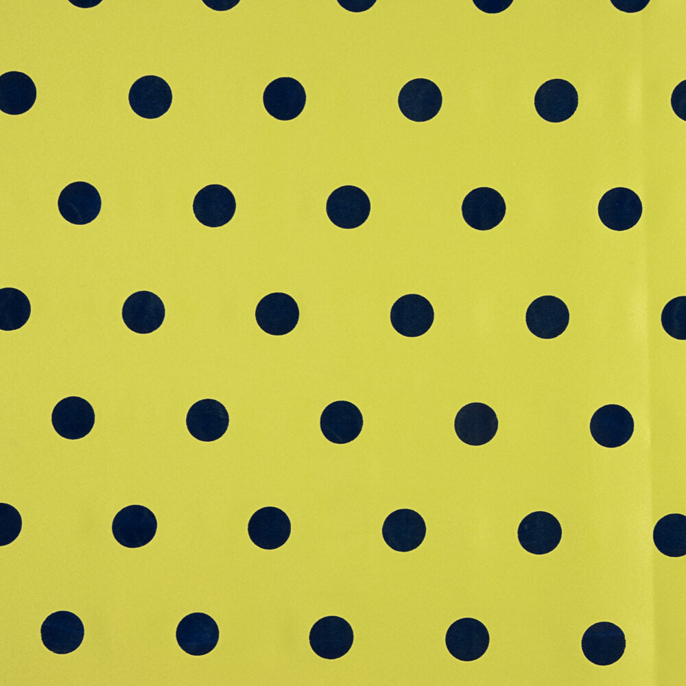 Fama Lima Bolinhas Flocked Azul 30mm - Ribes y Casals