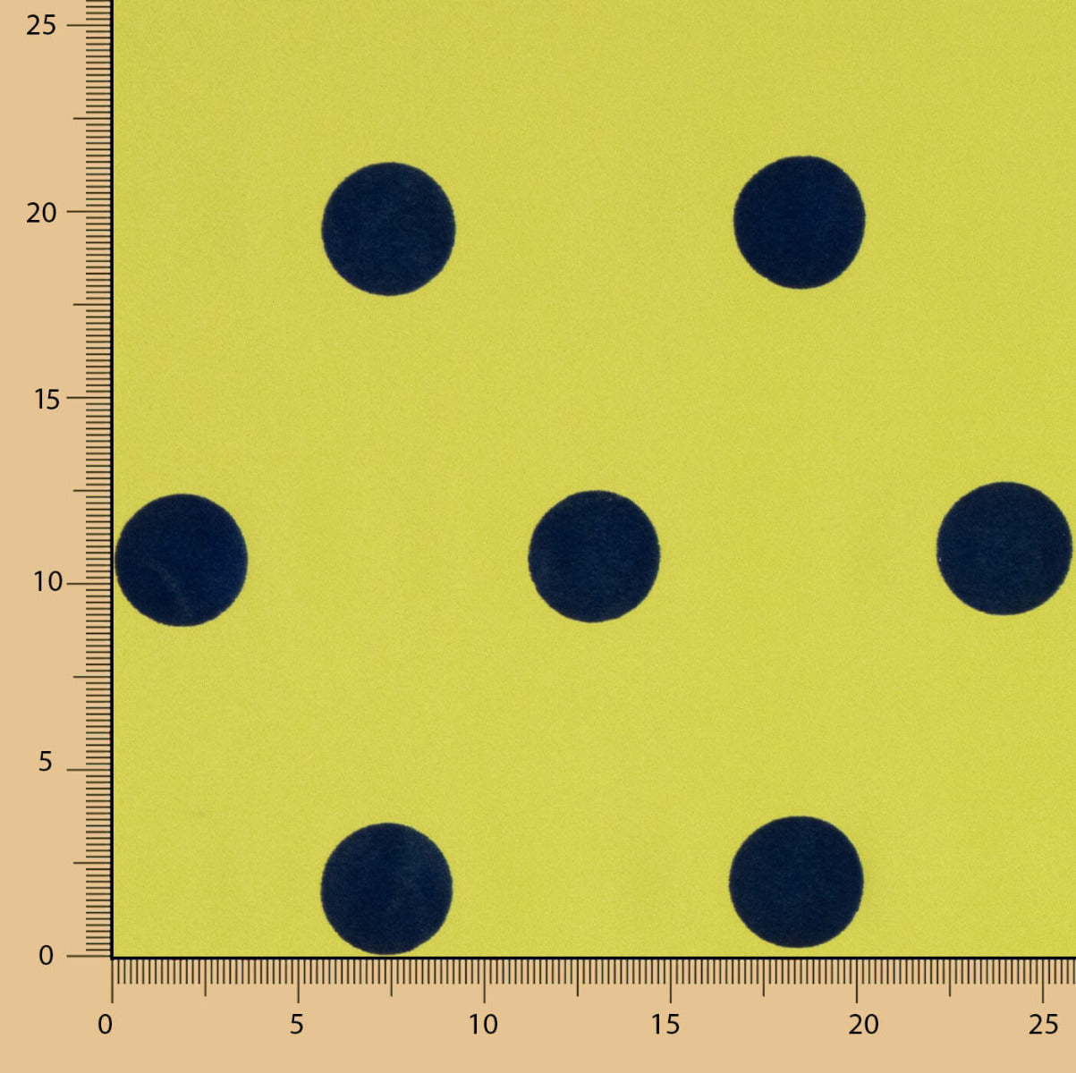 Fama Lima Bolinhas Flocked Azul 30mm - Ribes y Casals