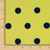 Fama Lima Bolinhas Flocked Azul 30mm - Ribes y Casals