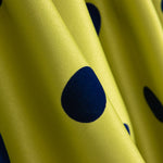 Fama Lima Bolinhas Flocked Azul 30mm - Ribes y Casals