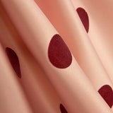 Fama Rosa Claro Bolinhas Flocked Rosa 30mm - Ribes y Casals