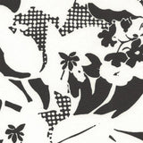 Crispy Milano Flores Branco Preto - Ribes y Casals