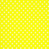 Popeline Bolas 2mm. Fundo Amarelo Bola Branca - Ribes y Casals