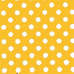 Popeline Bolas 5mm. Fundo Amarelo Bola Branca - Ribes y Casals