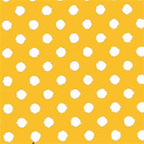 Popeline Bolas 5mm. Fundo Amarelo Bola Branca - Ribes y Casals