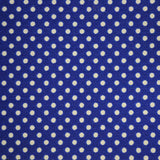 Popeline Bolas 2mm. Fundo Azulão Bola Branca - Ribes y Casals