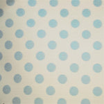 Popeline Bolas 5mm. Fundo Branco Bola Celeste - Ribes y Casals