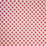 Popeline Bolas 2mm. Fundo Branco Bola Fúcshia - Ribes y Casals