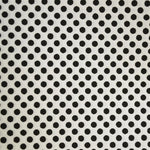 Popeline Bolas 2mm. Fundo Branco Bola Preta - Ribes y Casals