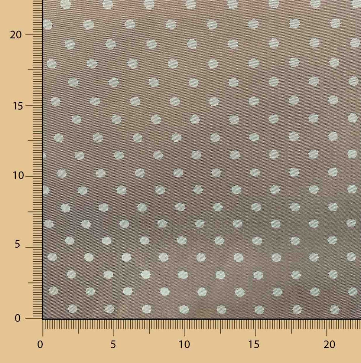 Forro de Raso Bolinhas Camel Verde - Ribes y Casals