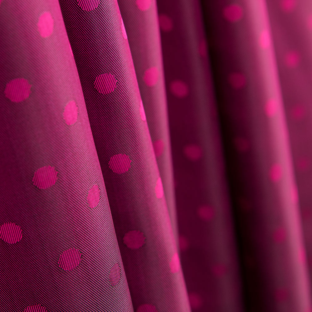 Forro de Raso Bolinhas Fúcsia Escuro - Ribes y Casals