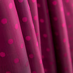 Forro de Raso Bolinhas Fúcsia Escuro - Ribes y Casals