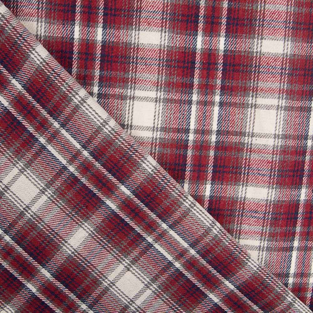 Franela Cuadros Leñador Granate - Ribes y Casals