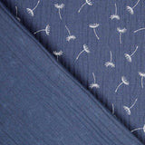 Tecido Gaze Bambula Primavera Azul - Ribes y Casals