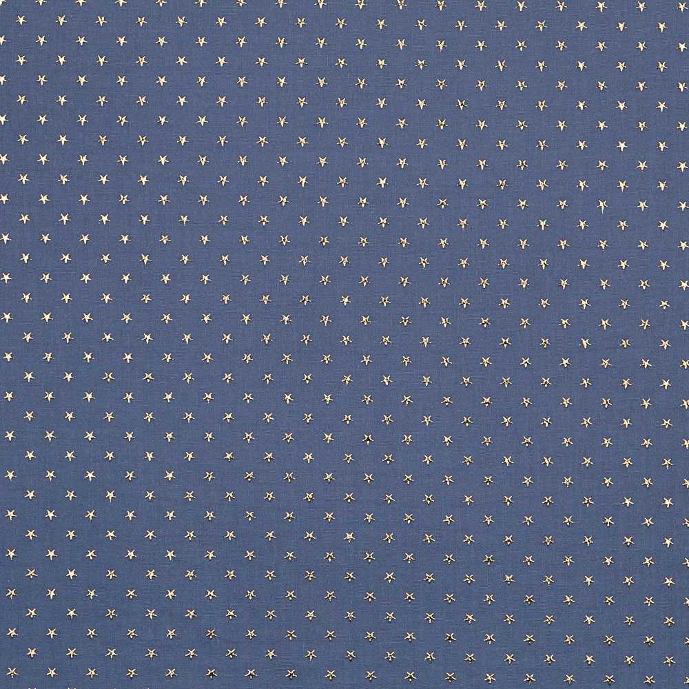 Tecido Gaze Bambula Lurex Azul - Ribes y Casals