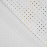 Tecido Gaze Bambula Lurex Branca - Ribes y Casals