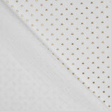 Tecido Gaze Bambula Lurex Branca - Ribes y Casals