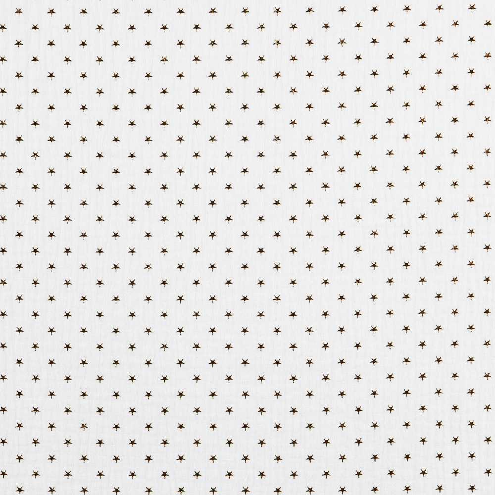 Tecido Gaze Bambula Lurex Branca - Ribes y Casals