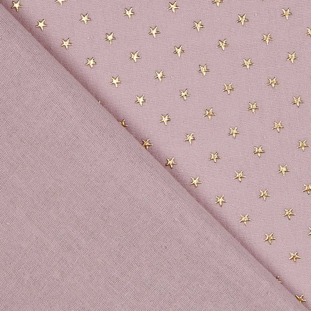 Tecido Gaze Bambula Lurex Lavanda - Ribes y Casals