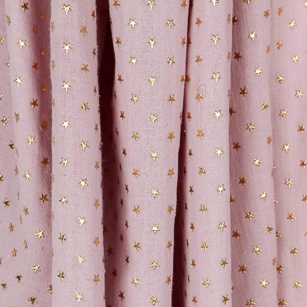 Tecido Gaze Bambula Lurex Lavanda - Ribes y Casals