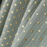 Tecido Gaze Bambula Lurex Menta - Ribes y Casals