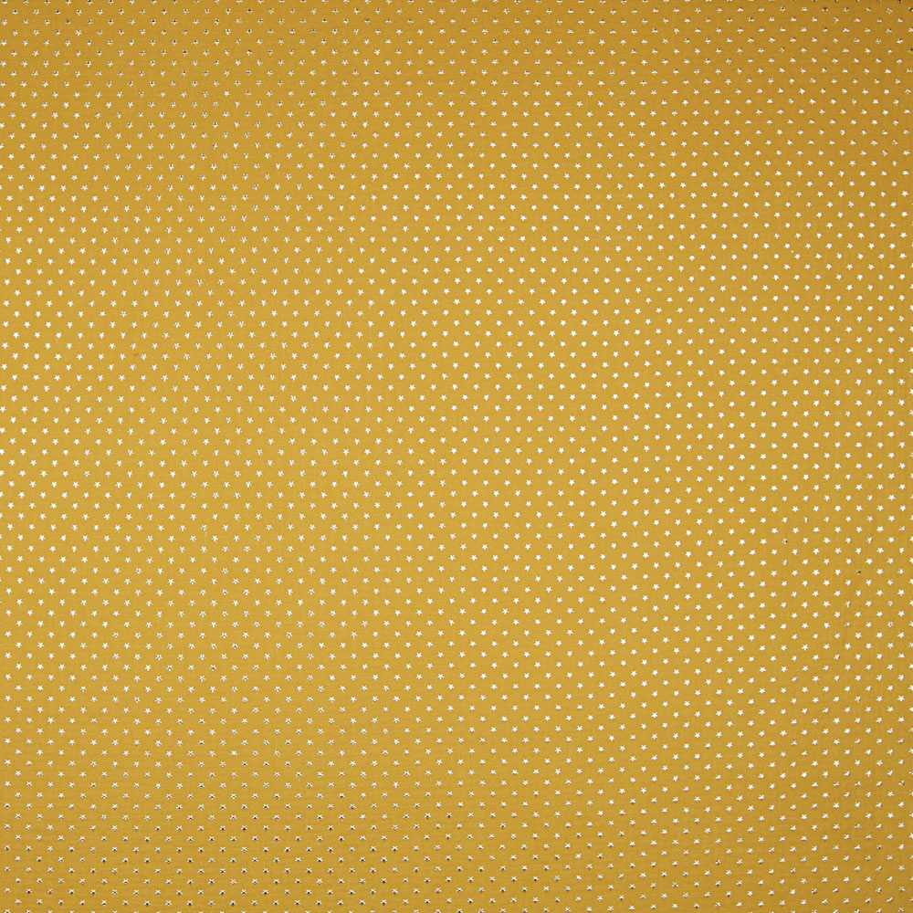 Tecido Gaze Bambula Lurex Mostarda - Ribes y Casals