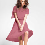 Tecido Gaze Bambula Lurex Rosa - Ribes y Casals