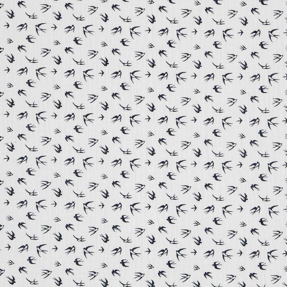 Tecido Gaze Bambula Nature Branca - Ribes y Casals